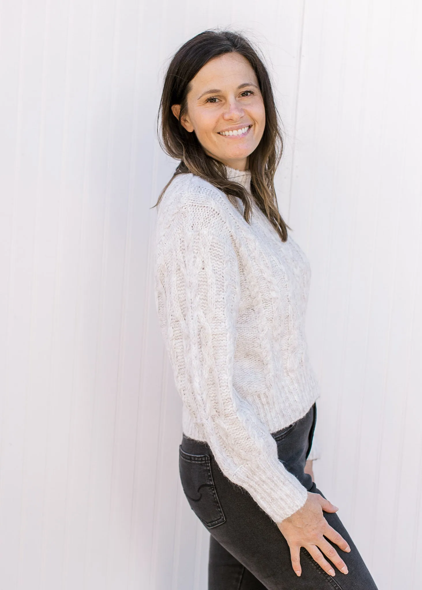 Cloud Coverage Cropped Sweater B