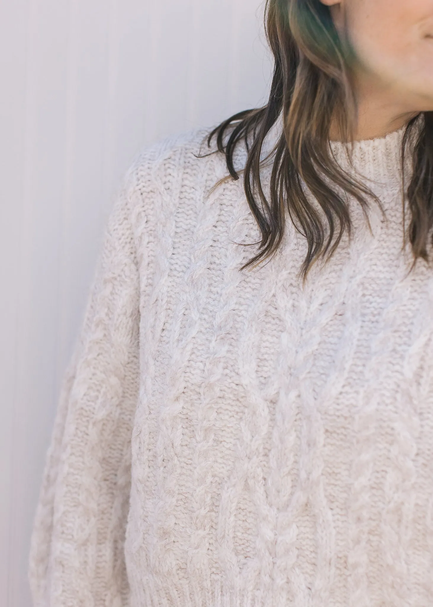 Cloud Coverage Cropped Sweater B