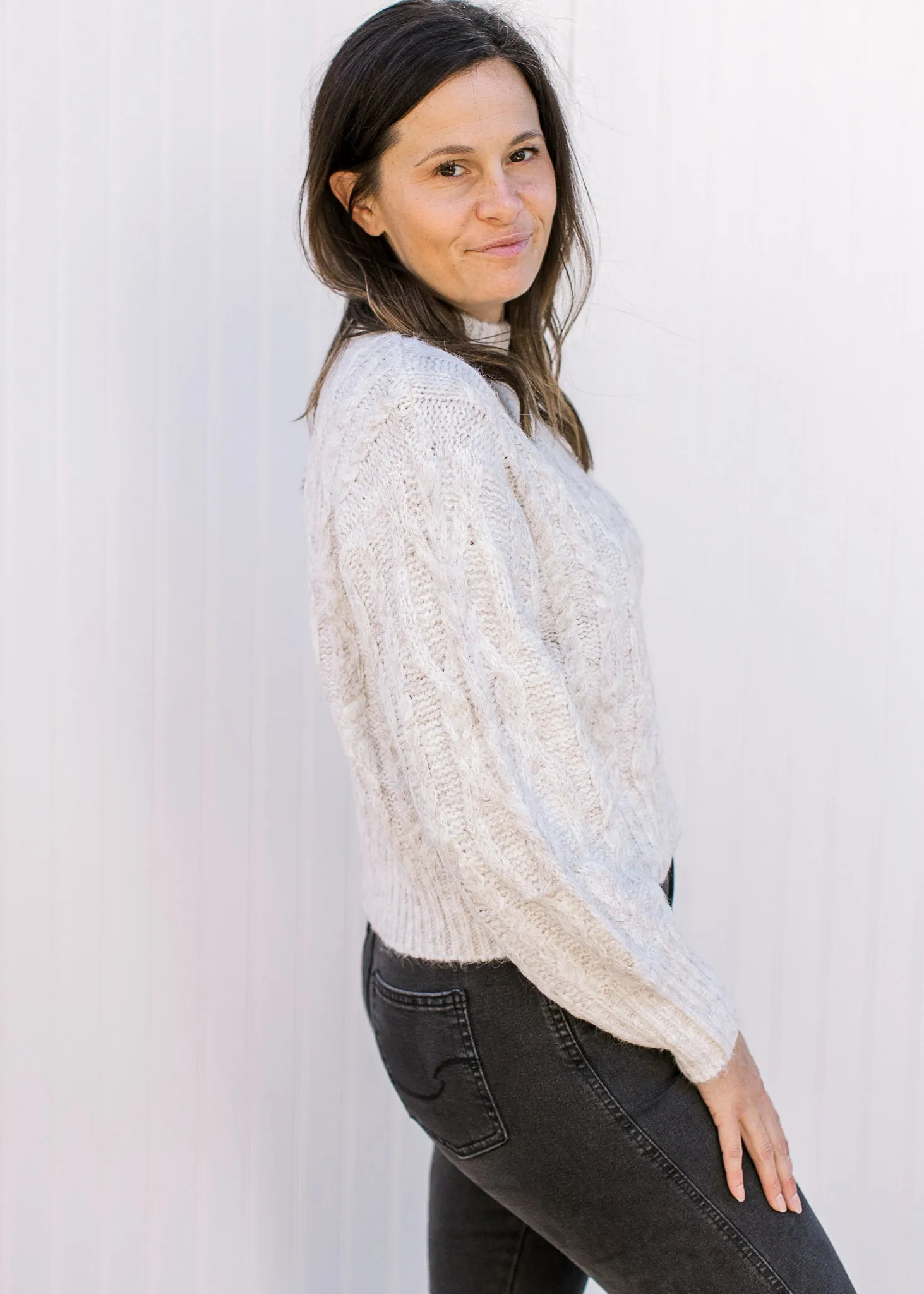 Cloud Coverage Cropped Sweater B