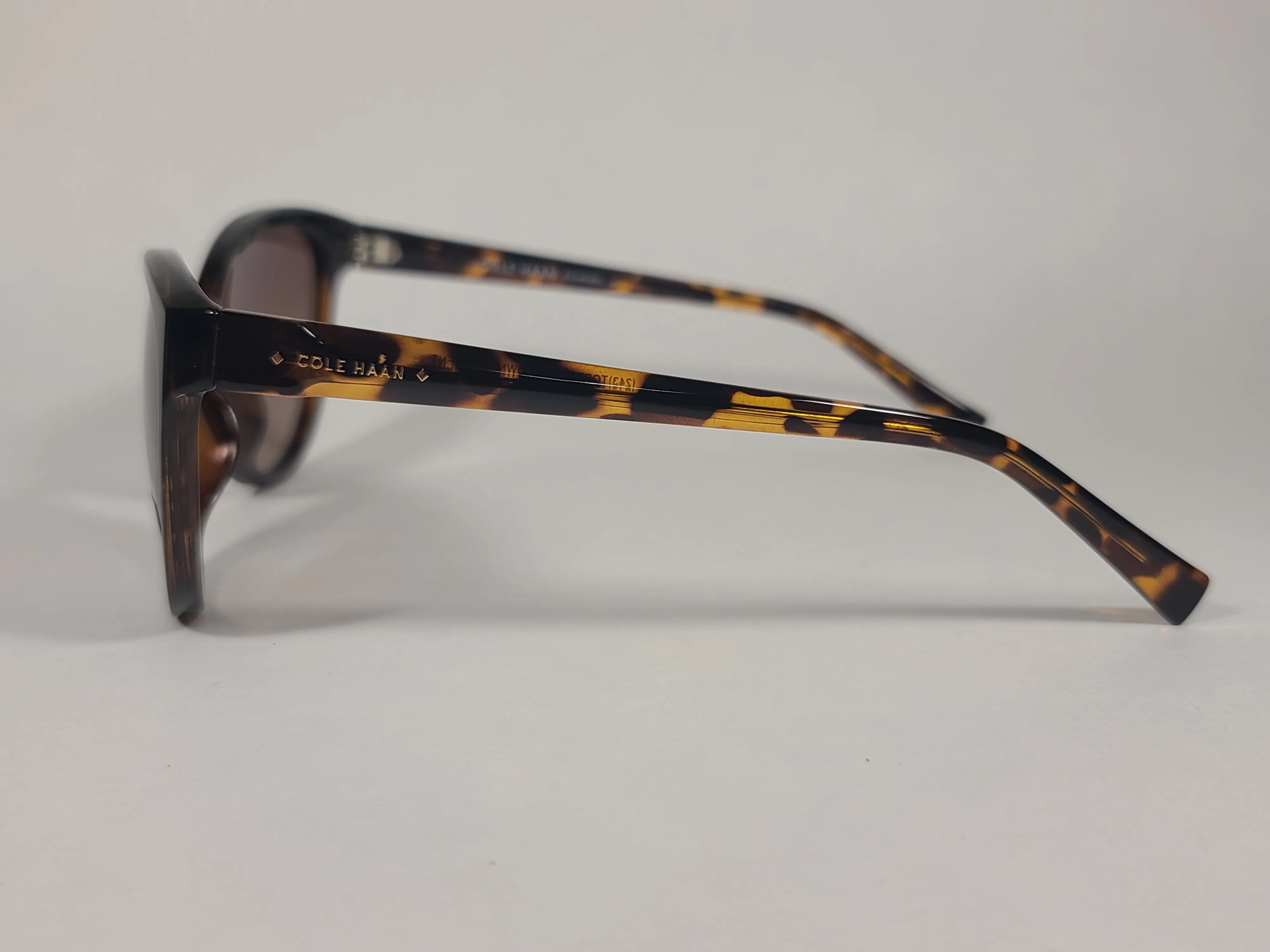 Cole Haan Cat Eye Polarized Sunglasses Brown Tortoise Frame Brown Gradient Lens CH7046 243 TORTOISE/BROWN GRADIENT