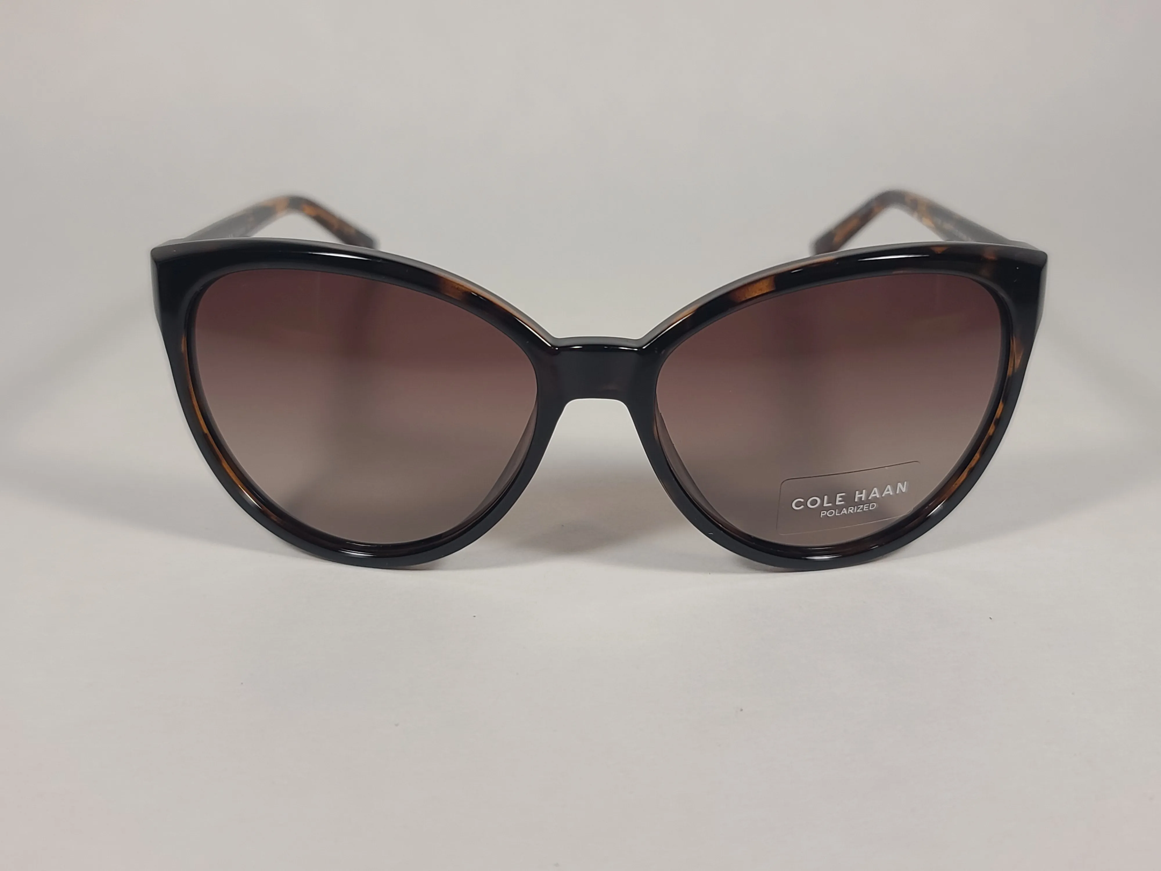 Cole Haan Cat Eye Polarized Sunglasses Brown Tortoise Frame Brown Gradient Lens CH7046 243 TORTOISE/BROWN GRADIENT