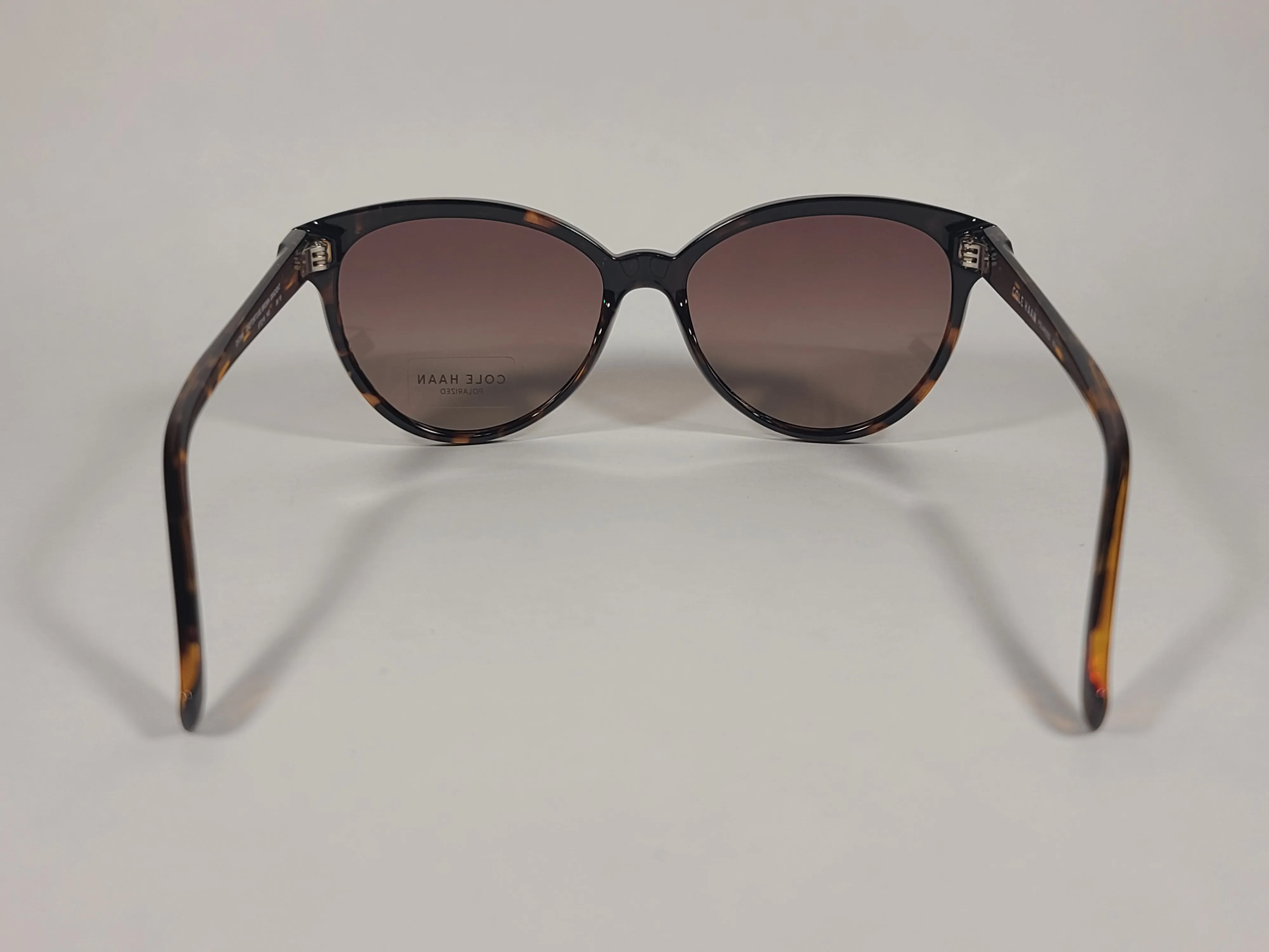 Cole Haan Cat Eye Polarized Sunglasses Brown Tortoise Frame Brown Gradient Lens CH7046 243 TORTOISE/BROWN GRADIENT