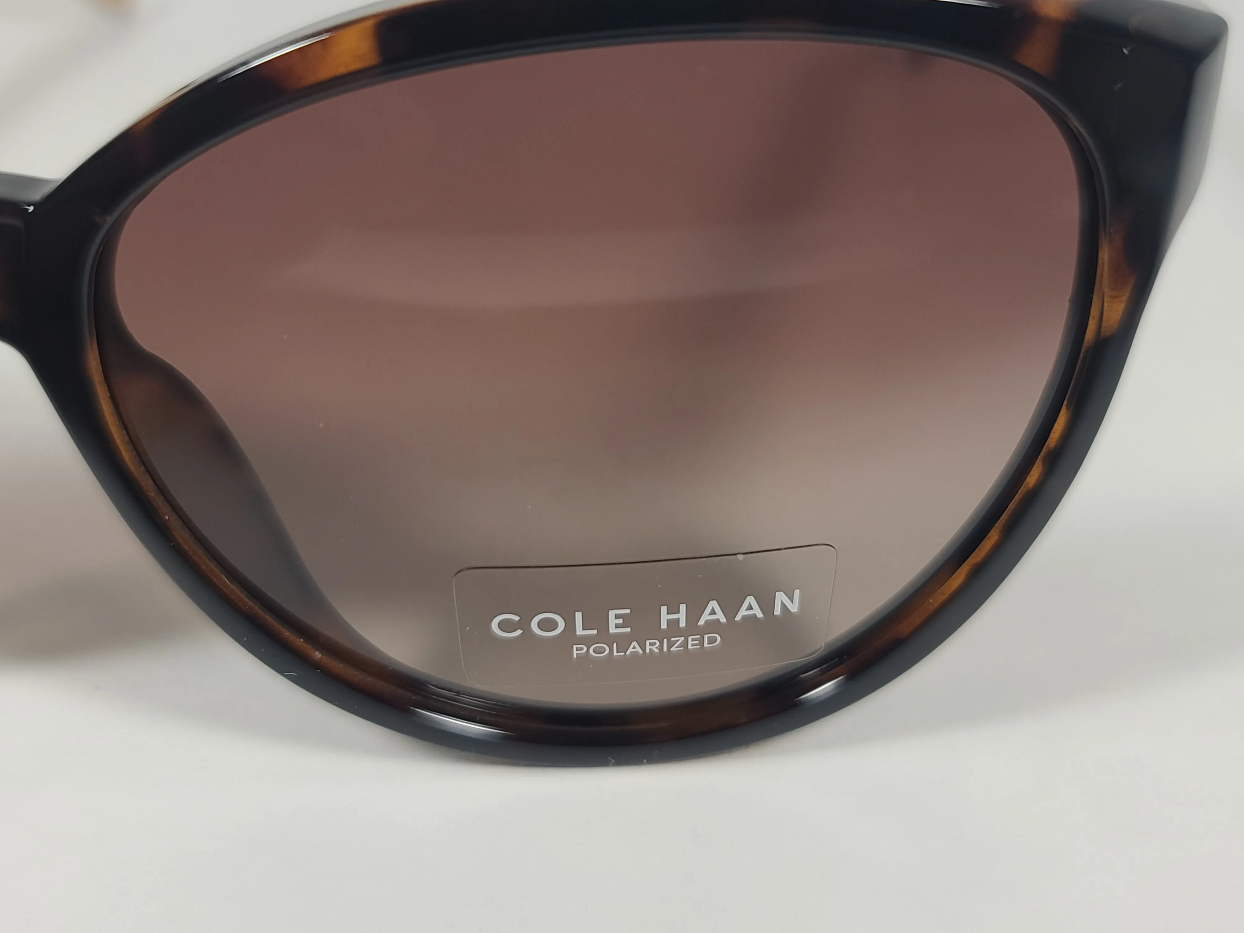 Cole Haan Cat Eye Polarized Sunglasses Brown Tortoise Frame Brown Gradient Lens CH7046 243 TORTOISE/BROWN GRADIENT