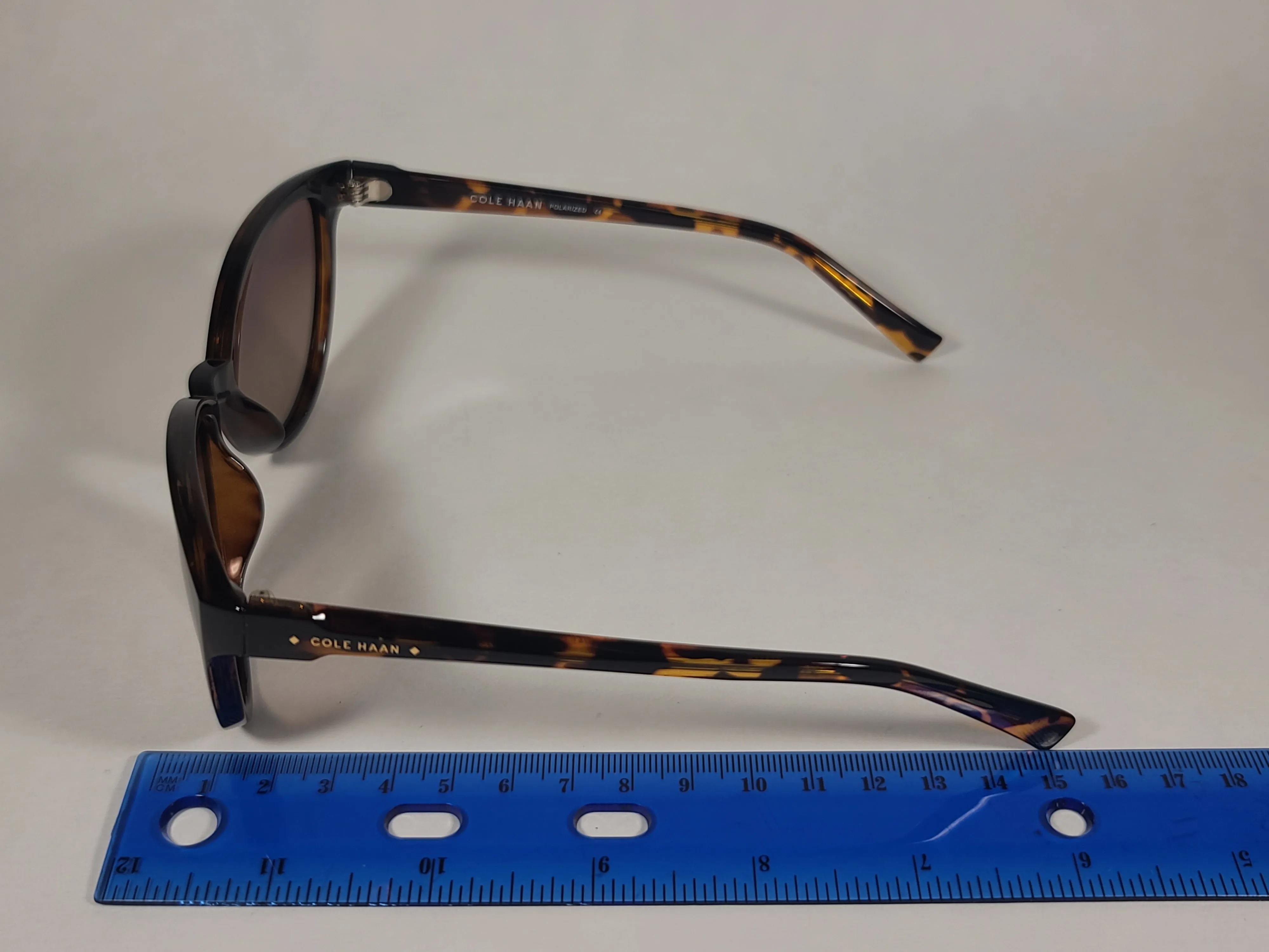 Cole Haan Cat Eye Polarized Sunglasses Brown Tortoise Frame Brown Gradient Lens CH7046 243 TORTOISE/BROWN GRADIENT