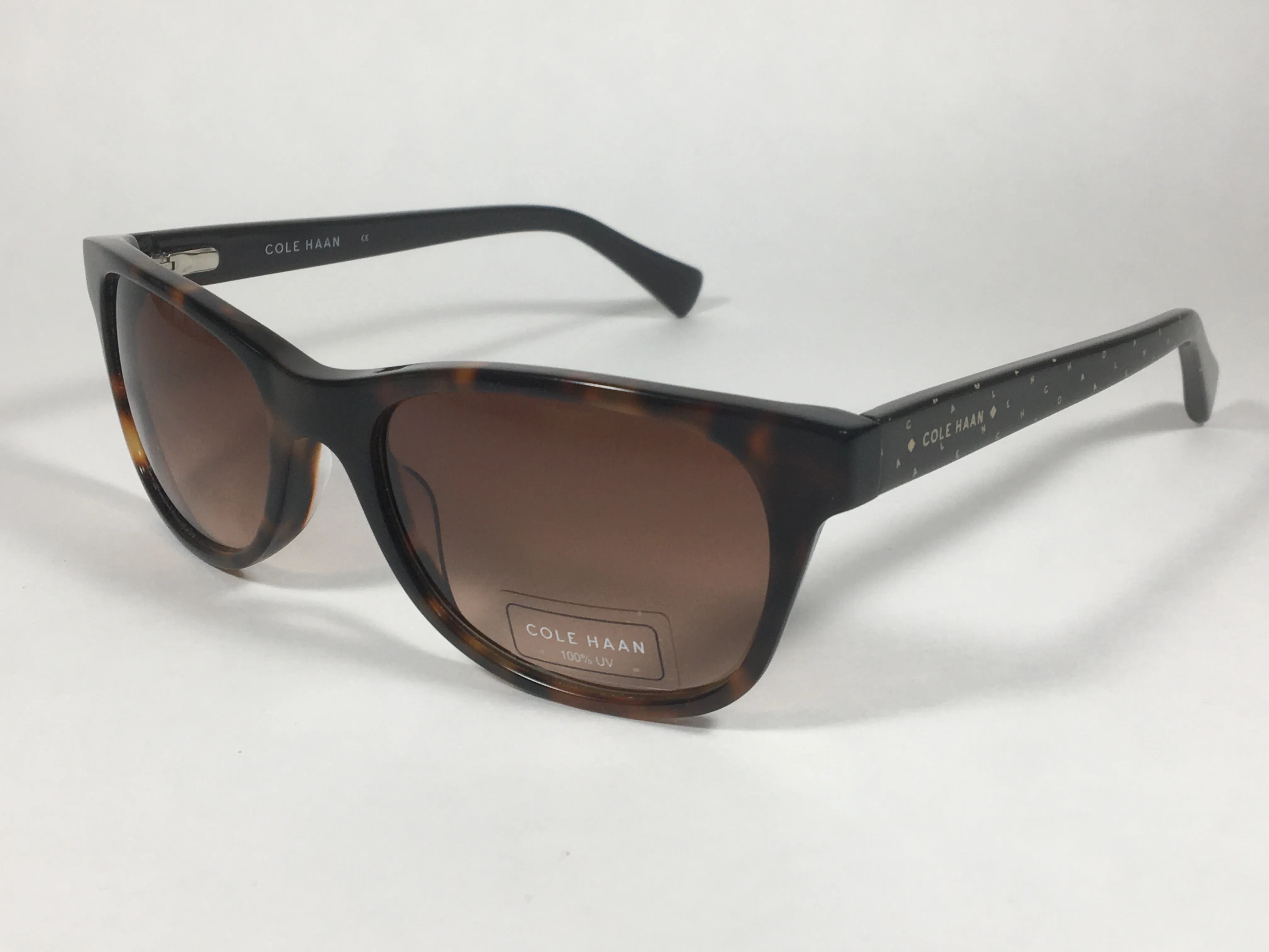 Cole Haan Designer Sunglasses Brown Tortoise Brown Gradient Lens CH7011 240 SOFT TORTOISE