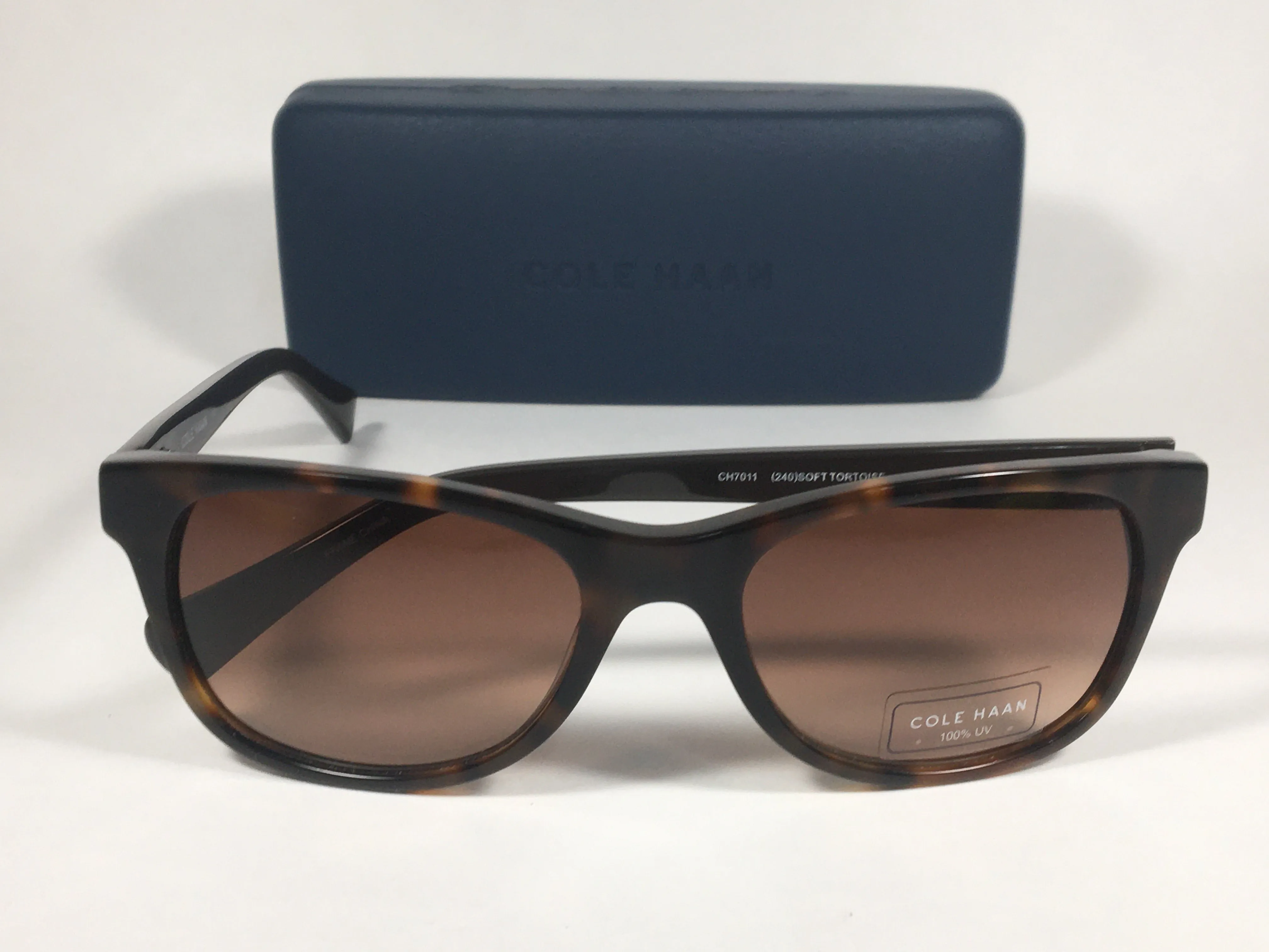 Cole Haan Designer Sunglasses Brown Tortoise Brown Gradient Lens CH7011 240 SOFT TORTOISE