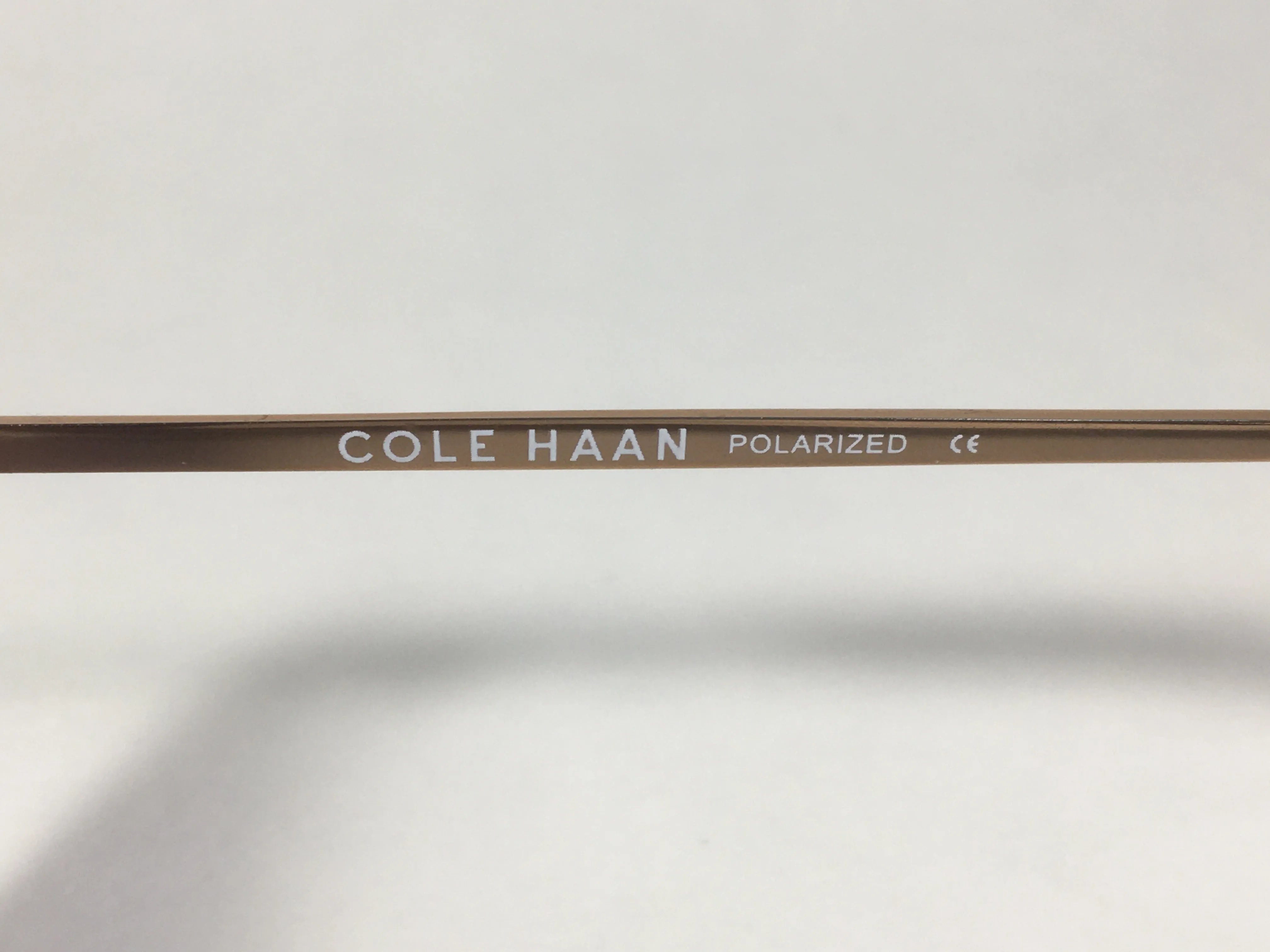 Cole Haan Polarized Rimless Aviator Sunglasses Rose Gold Frame Purple Pink Gradient Lens CH7033 605 ROSE GOLD/PINK