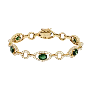 Color Bracelet in 18k Gold with Diamonds