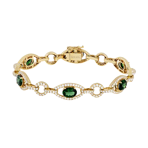 Color Bracelet in 18k Gold with Diamonds