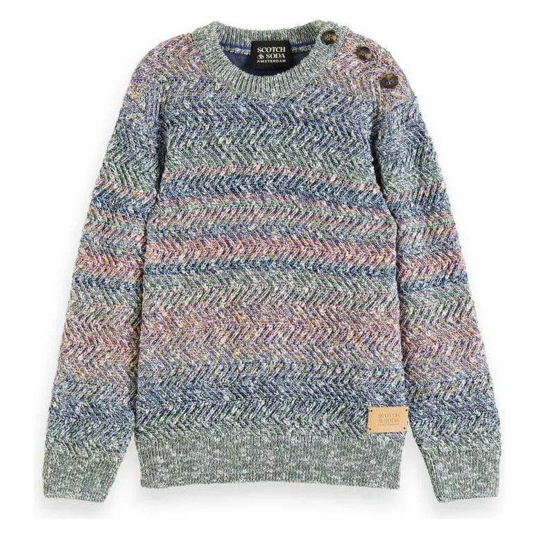 Colourful Cable Knit Pullover