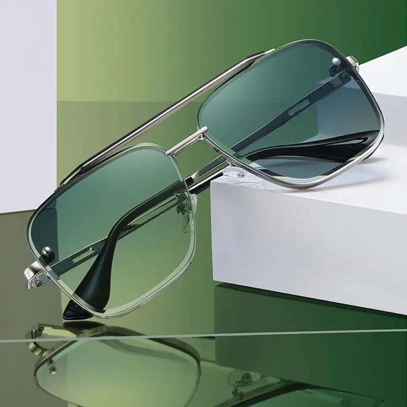 Cool Men Driving Glasses Goggle Summer Style Gradient Brown Sunglasses