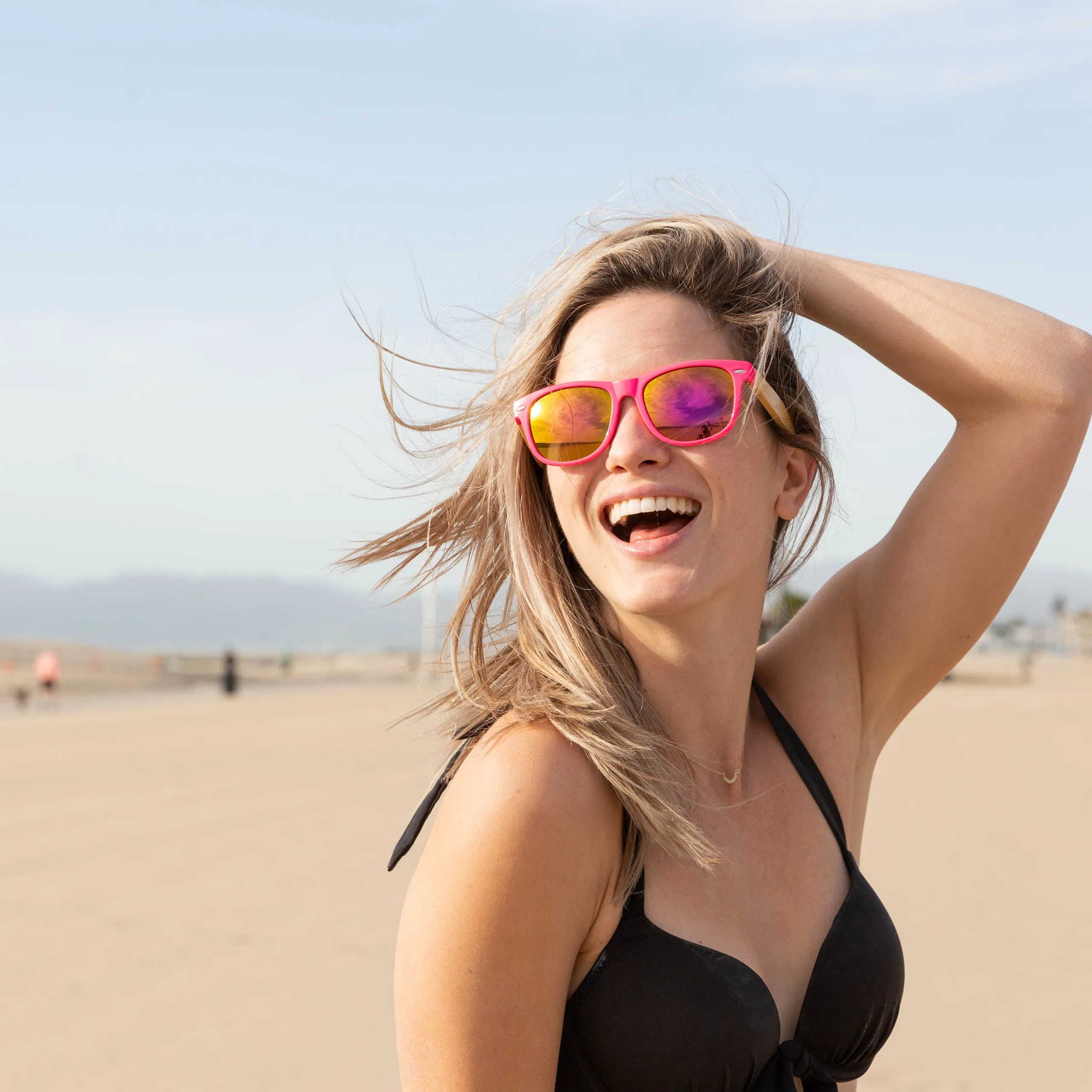 Copy of Bamboo Wood Sunglasses for Men and Women, Unisex Colored Wooden Sunglasses