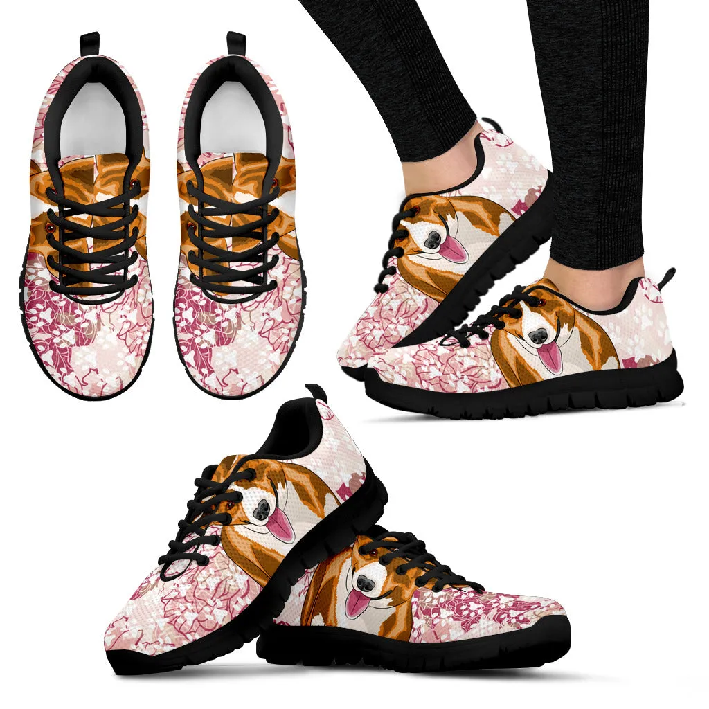 Corgi Floral Sneakers
