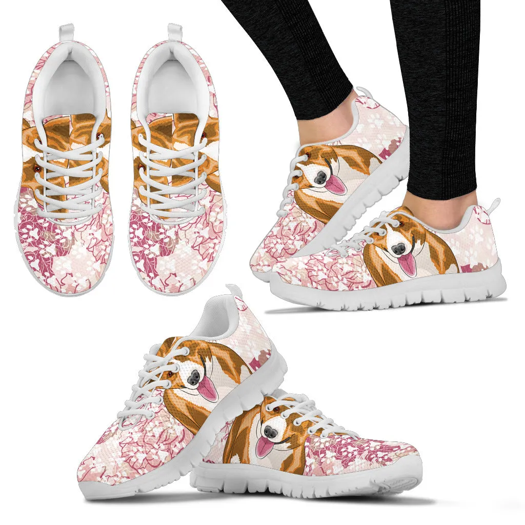 Corgi Floral Sneakers