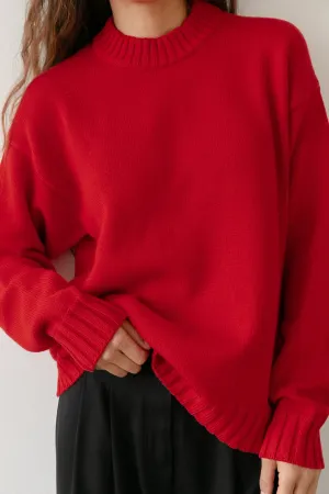Cotton Cashmere Crewneck Sweater