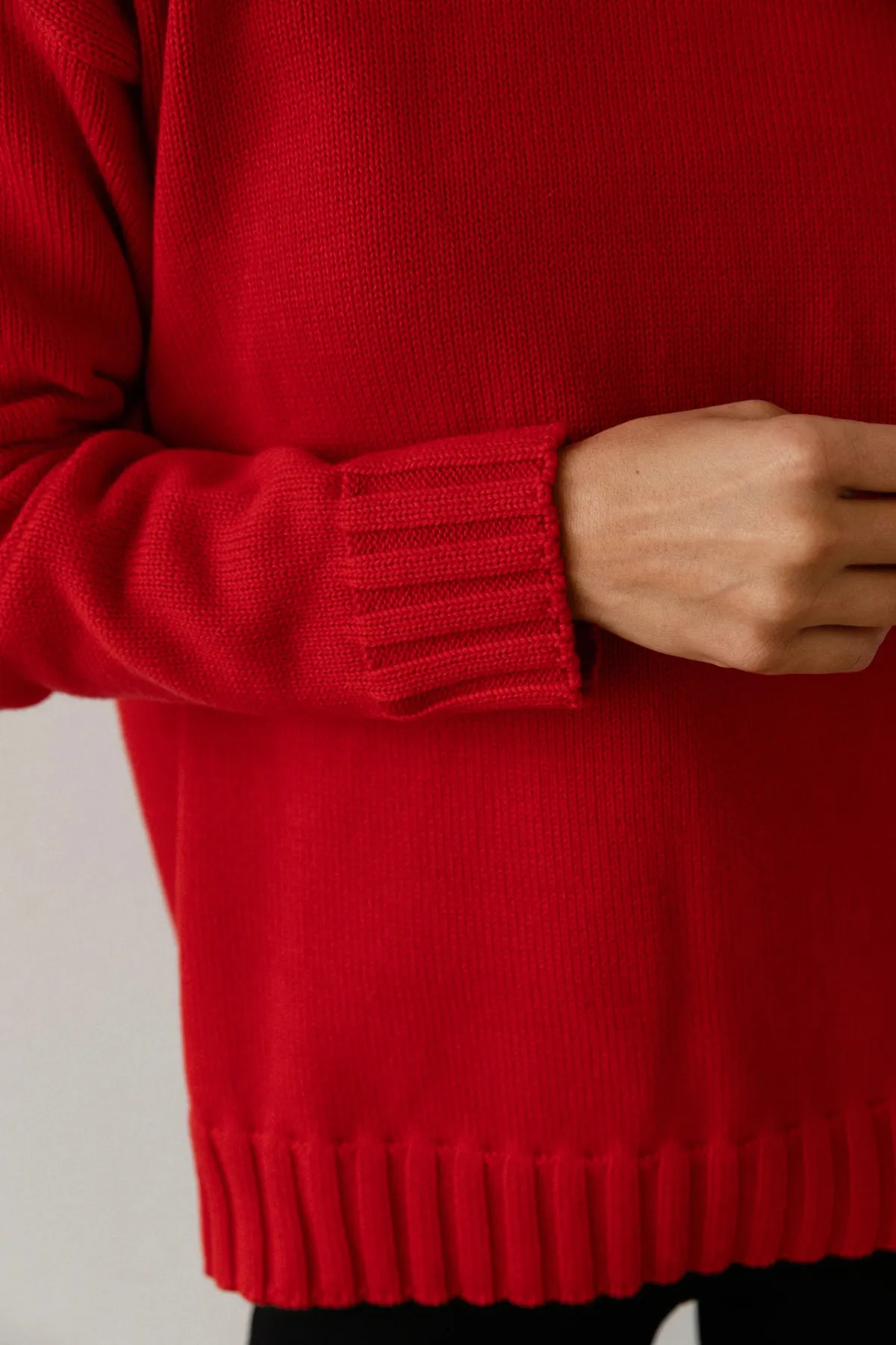 Cotton Cashmere Crewneck Sweater