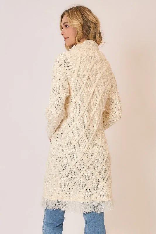 COZ103 - FRINGE CARDIGAN
