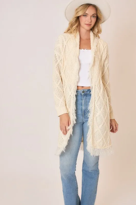 COZ103 - FRINGE CARDIGAN