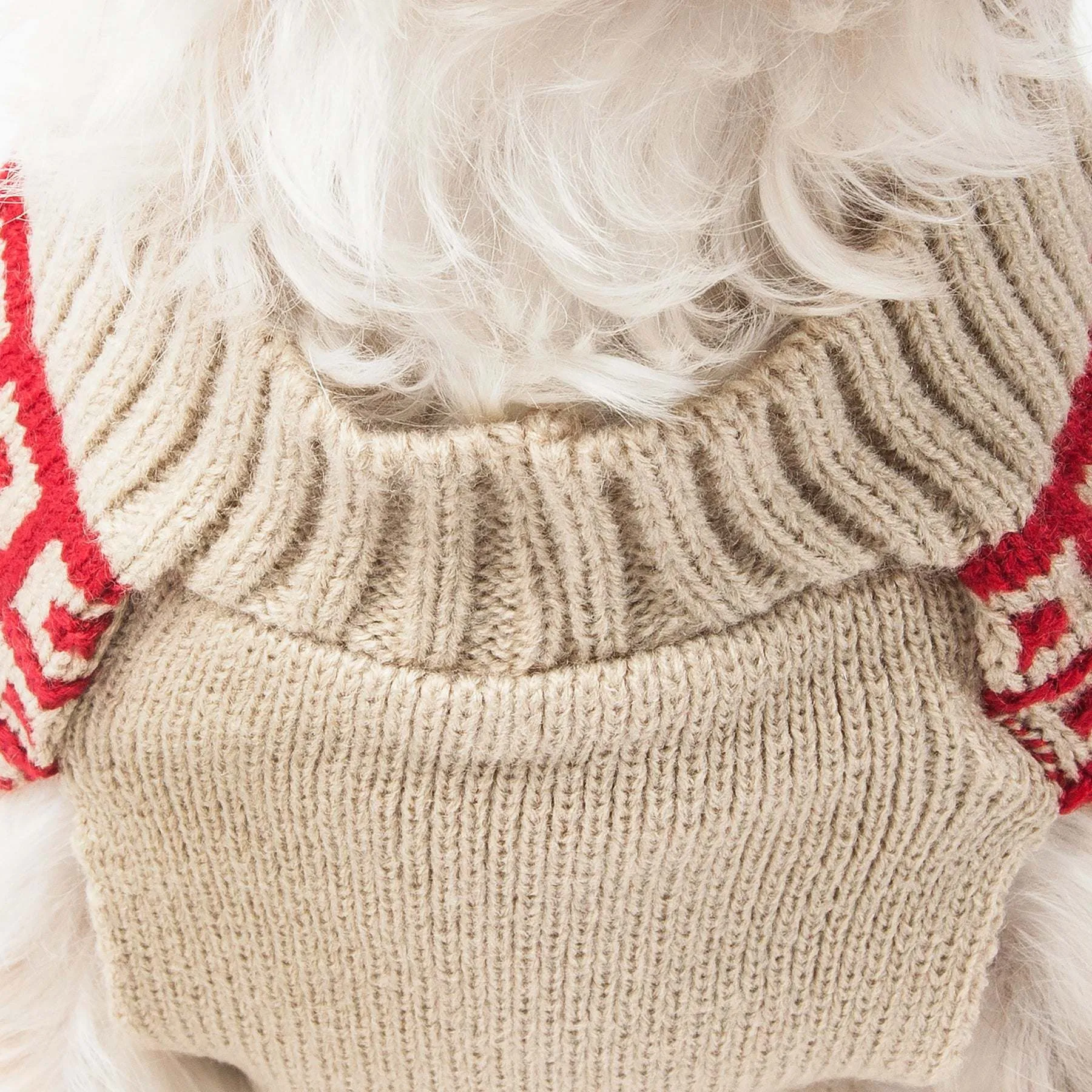 Cozy Cable Knit Turtle Neck Dog Sweater