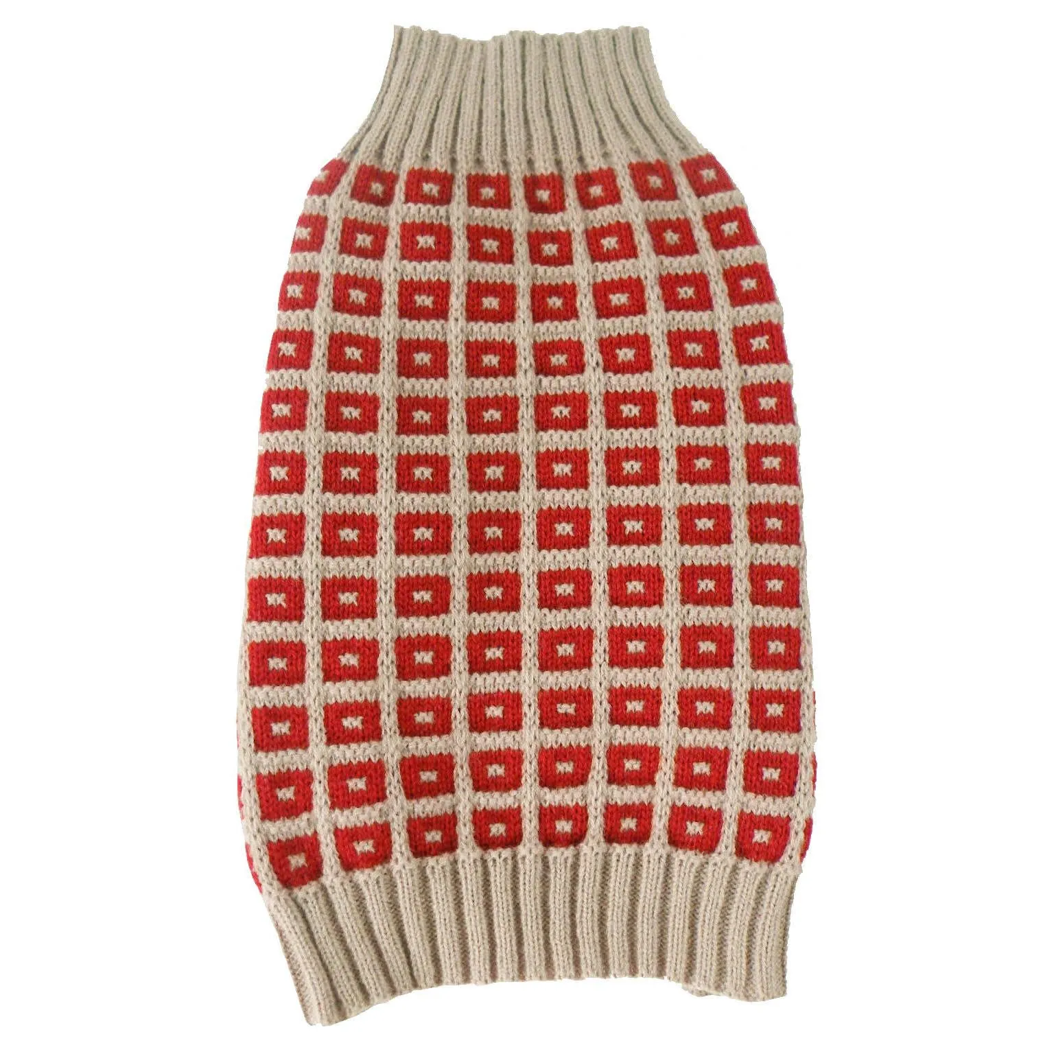 Cozy Cable Knit Turtle Neck Dog Sweater