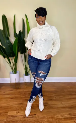 CREAM TURTLENECK
