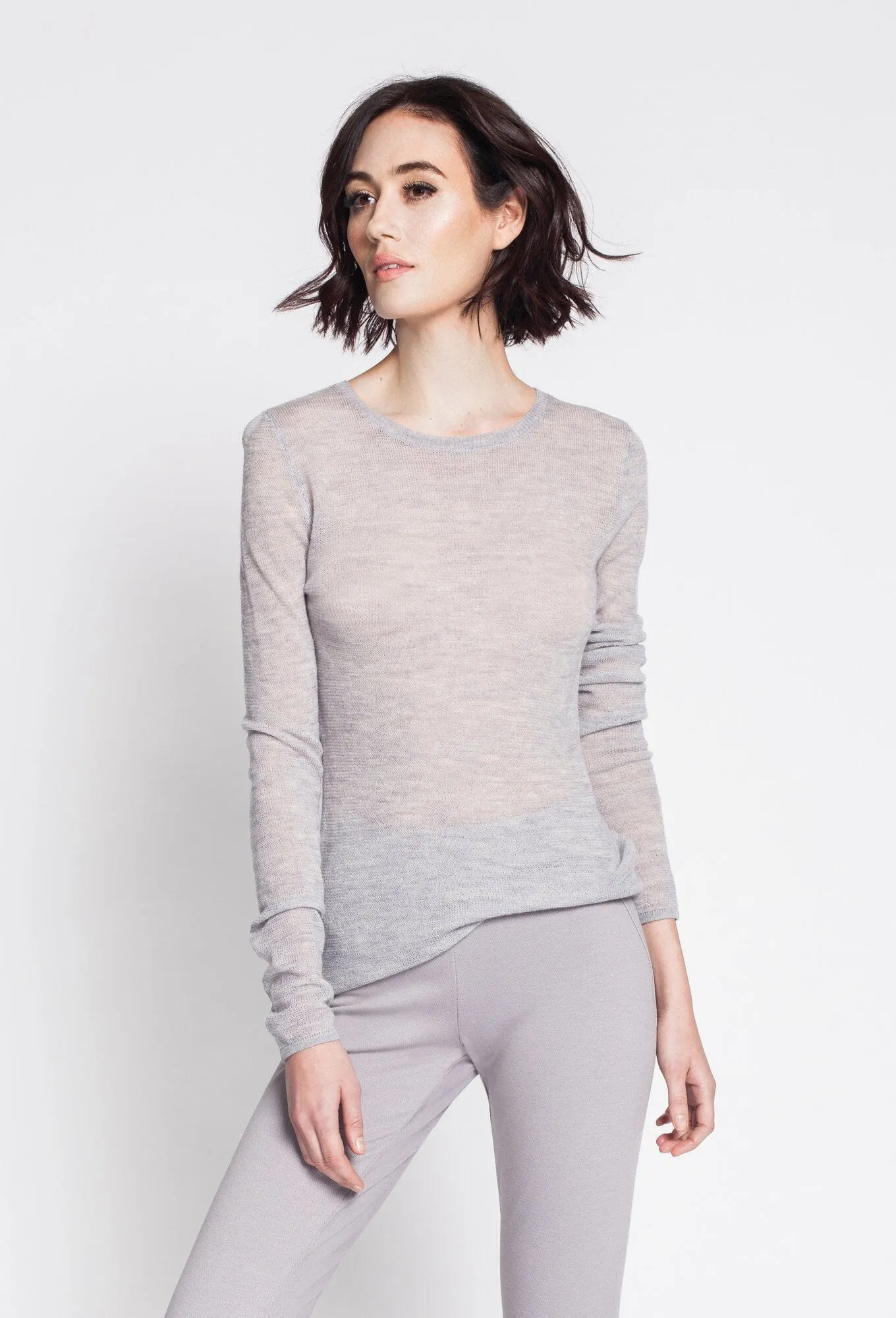 Crew Neck Tissue Knit