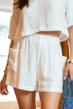 Crinkle Knit Tennis Shorts