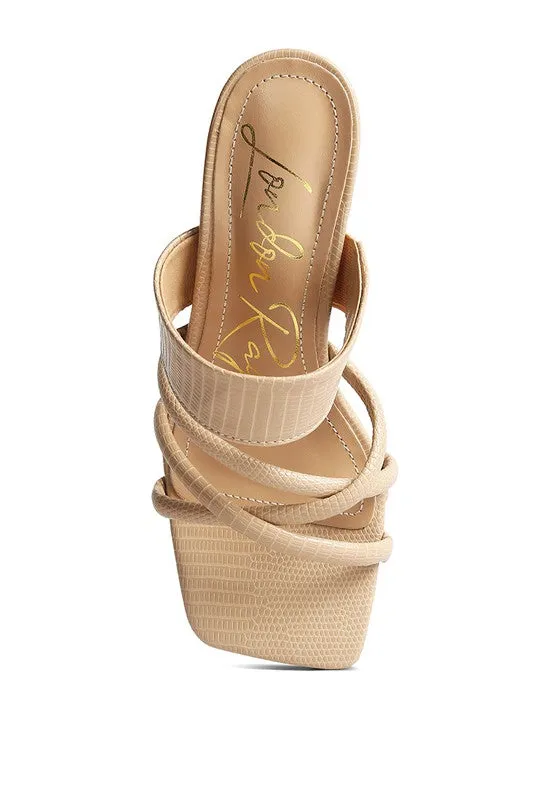 Criss Cross Strap Sandals