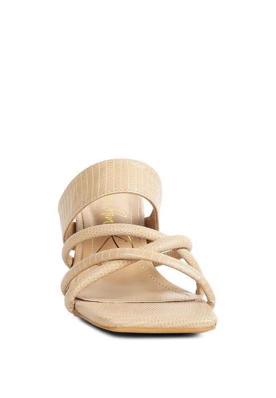 Criss Cross Strap Sandals
