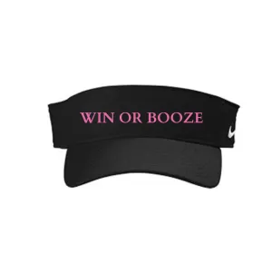 Custom "Team Win Or Booze" Visor (2 colors)