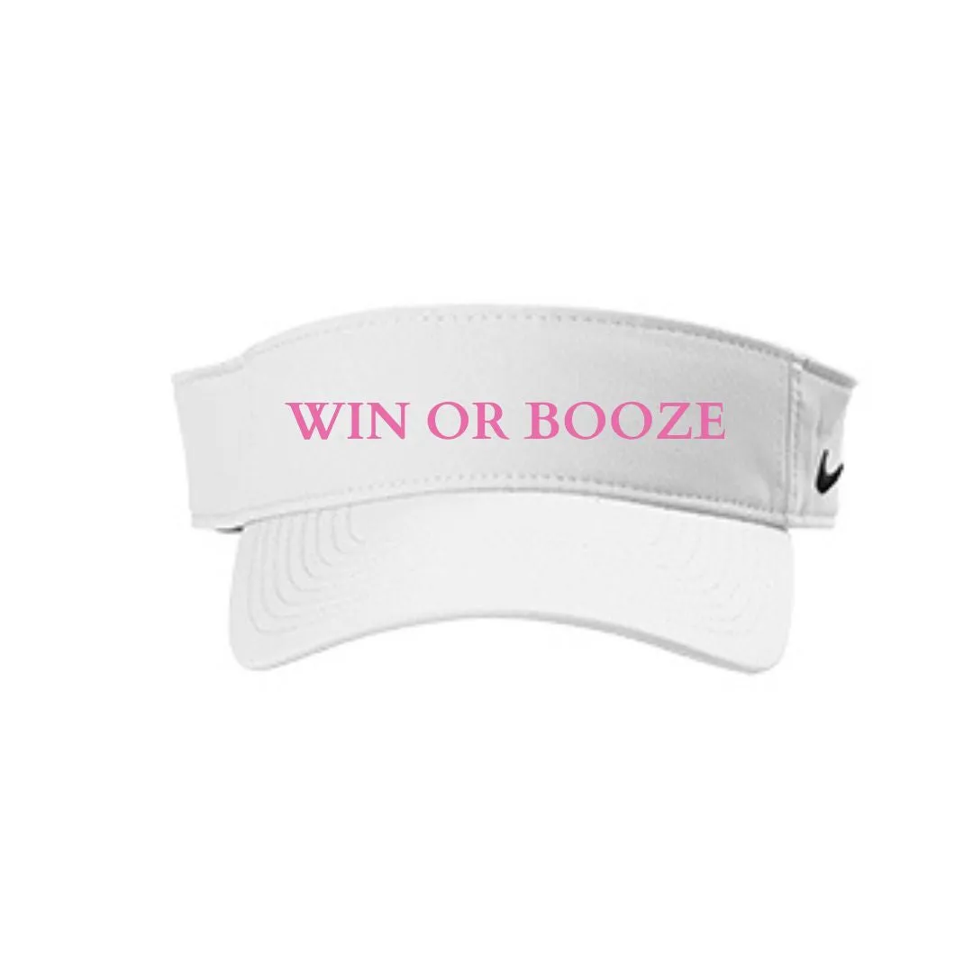 Custom "Team Win Or Booze" Visor (2 colors)
