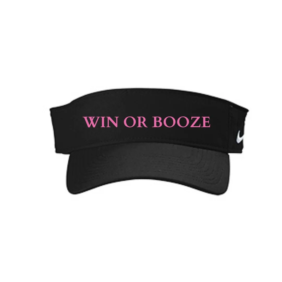 Custom "Team Win Or Booze" Visor (2 colors)