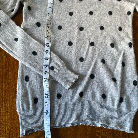 Cynthia Rowley Polka Dot Cashmere Sweater