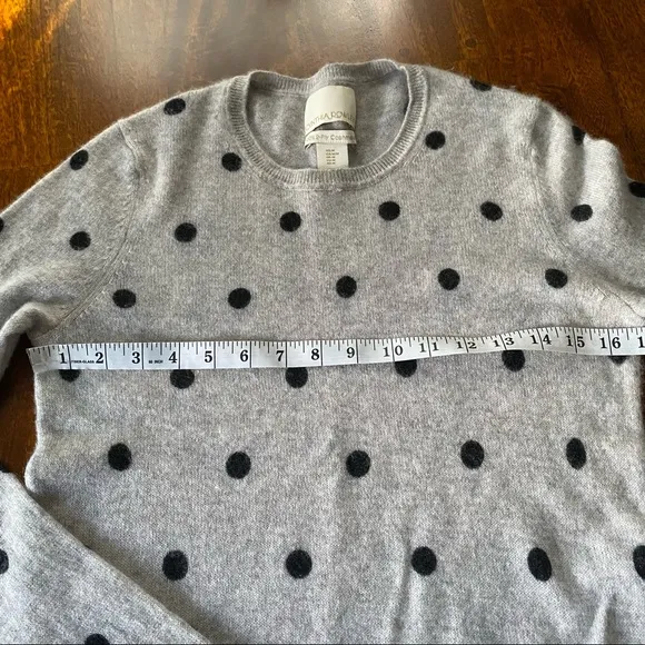 Cynthia Rowley Polka Dot Cashmere Sweater