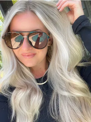 Dax Earhart Cheetah Aviator Sunglasses