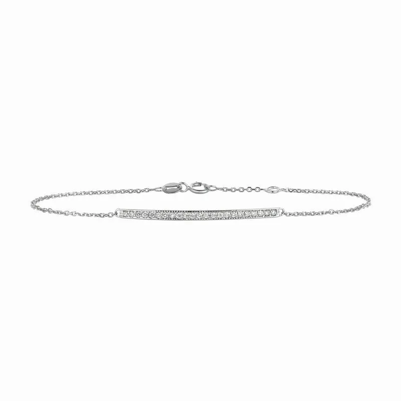 DIAMOND BAR BRACELET 14K GOLD (0.2 CTW)