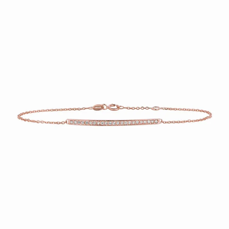 DIAMOND BAR BRACELET 14K GOLD (0.2 CTW)
