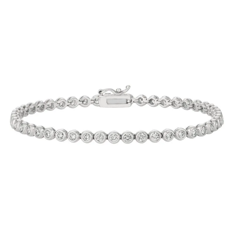 DIAMOND BEZEL BRACELET 14K GOLD (3.08 CTW)