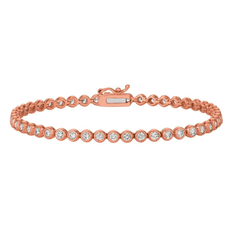 DIAMOND BEZEL BRACELET 14K GOLD (3.08 CTW)