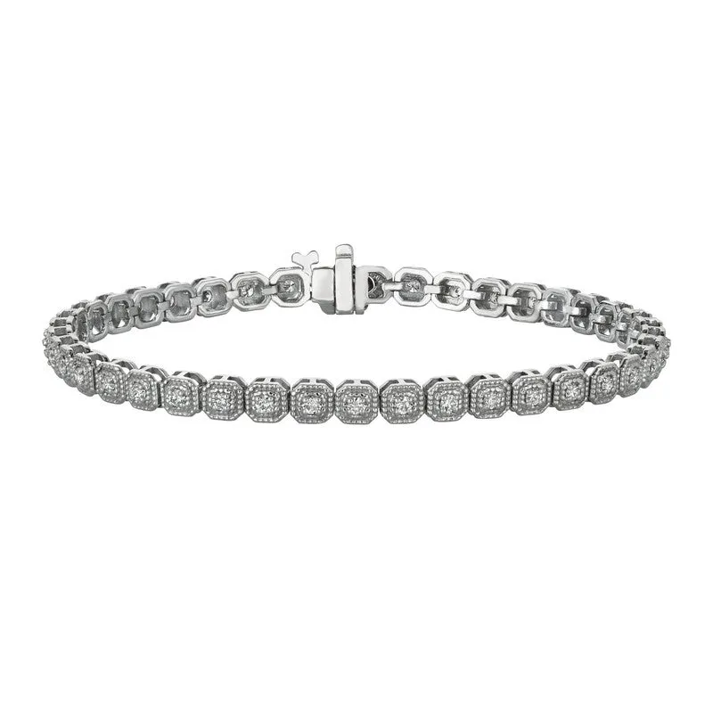 DIAMOND BRACELET 14K GOLD (1 CTW) 3