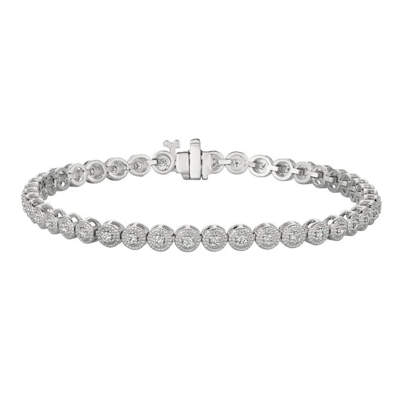 DIAMOND BRACELET 14K GOLD (1.01 CTW) 2