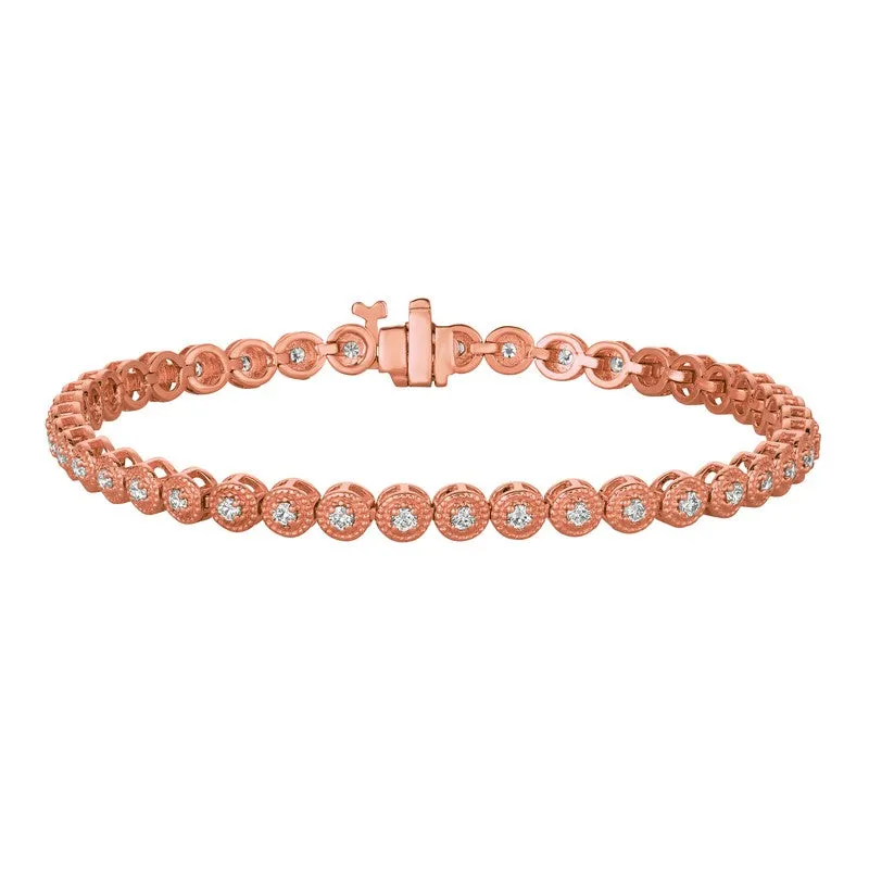 DIAMOND BRACELET 14K GOLD (1.01 CTW) 2