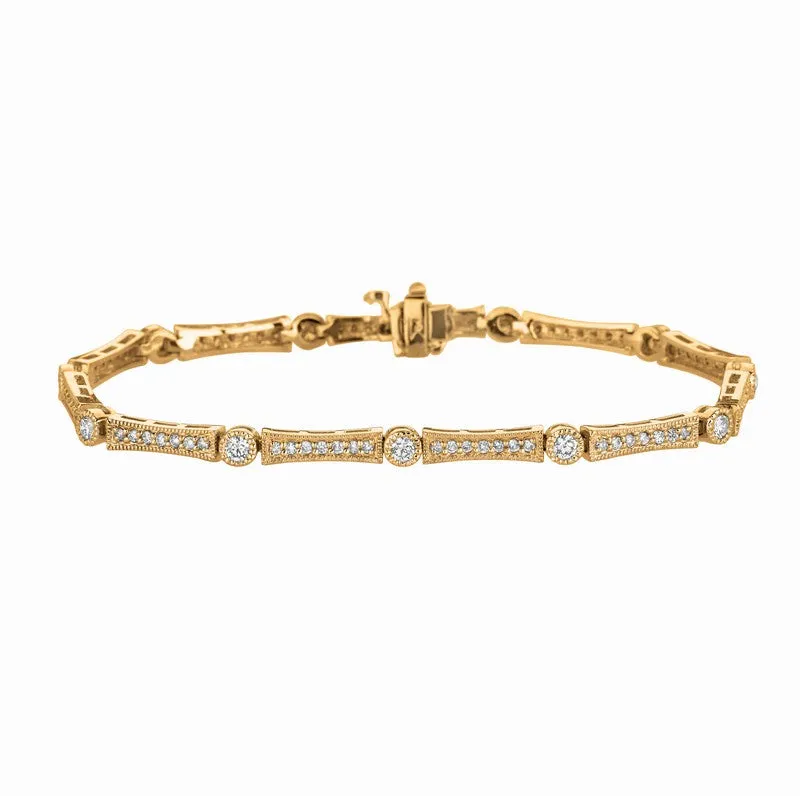 DIAMOND BRACELET 14K GOLD (1.5 CTW) 1