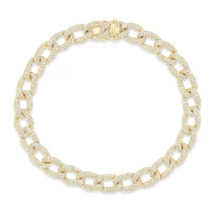 Diamond Chain Link Bracelet