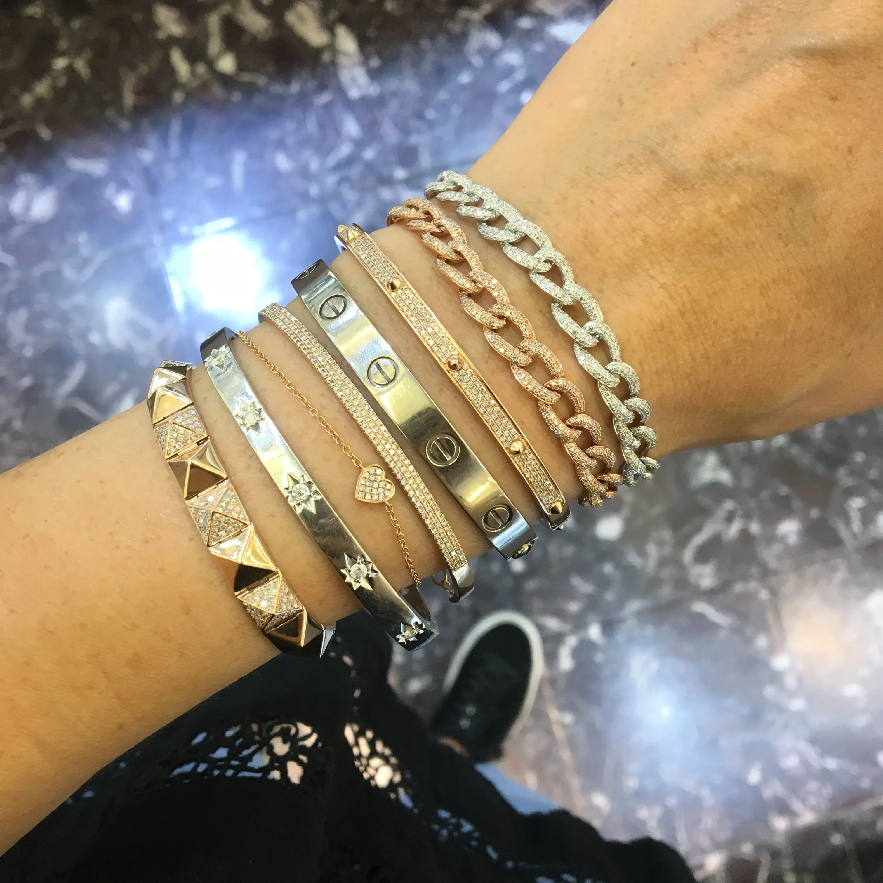 Diamond Chain Link Bracelet
