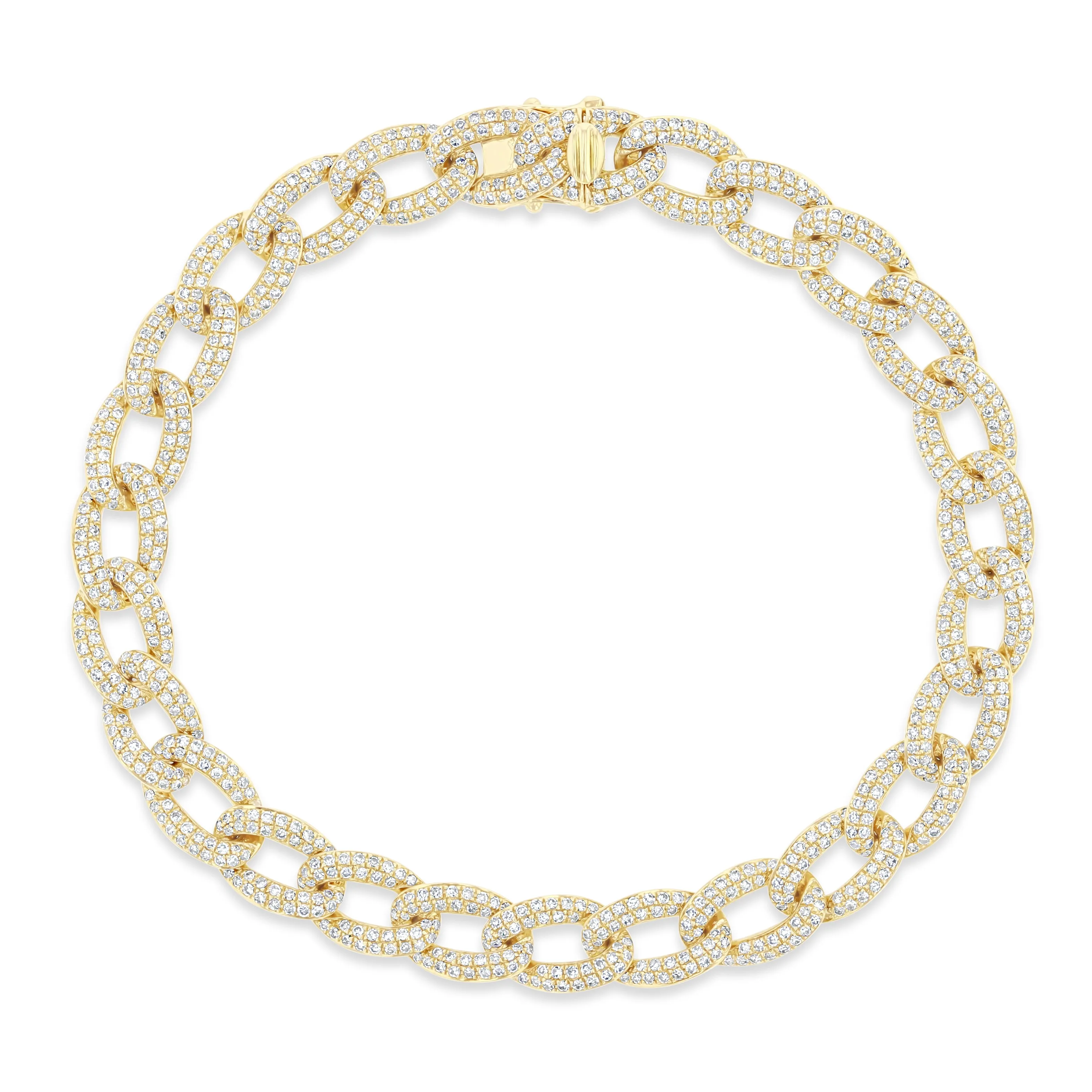 Diamond Chain Link Bracelet