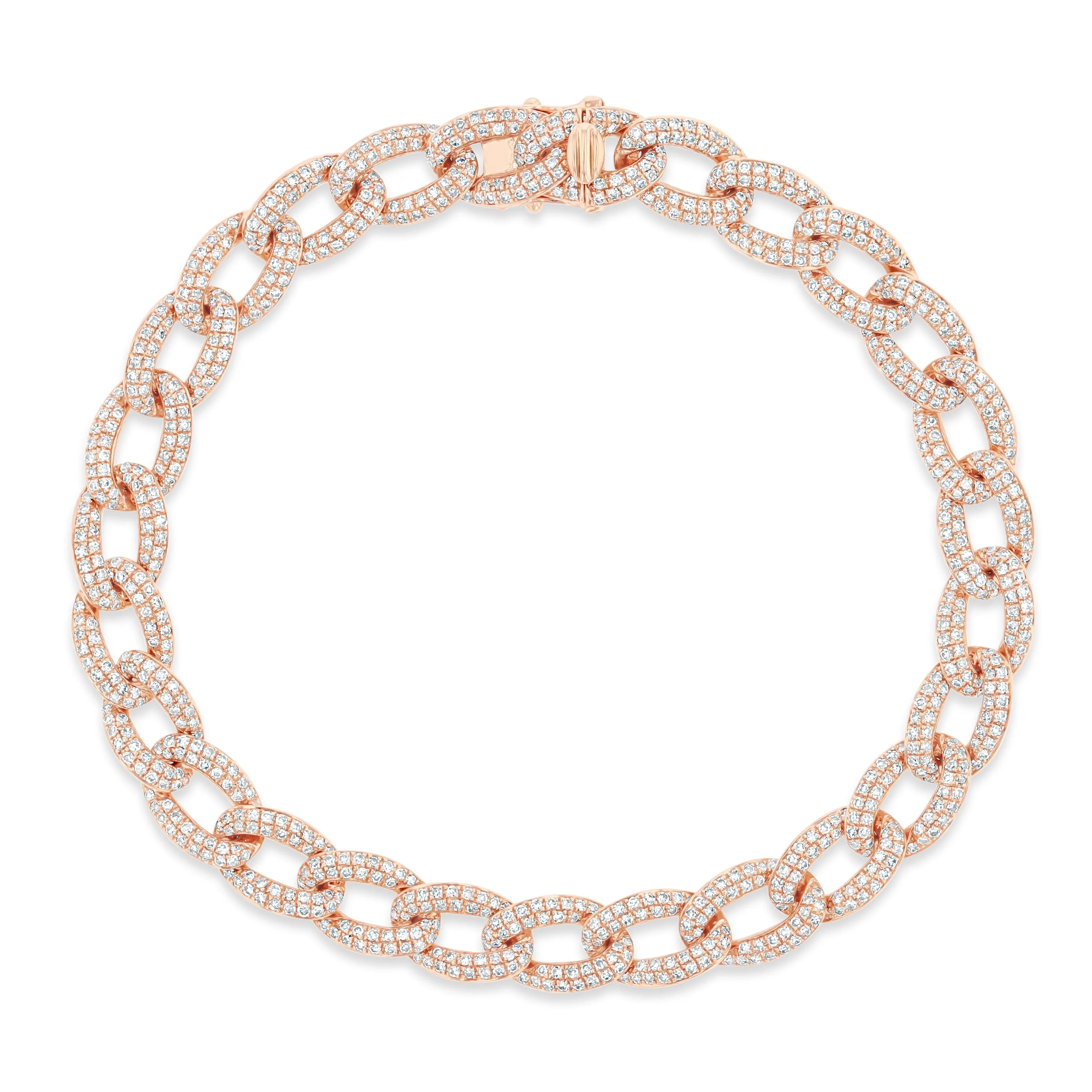 Diamond Chain Link Bracelet