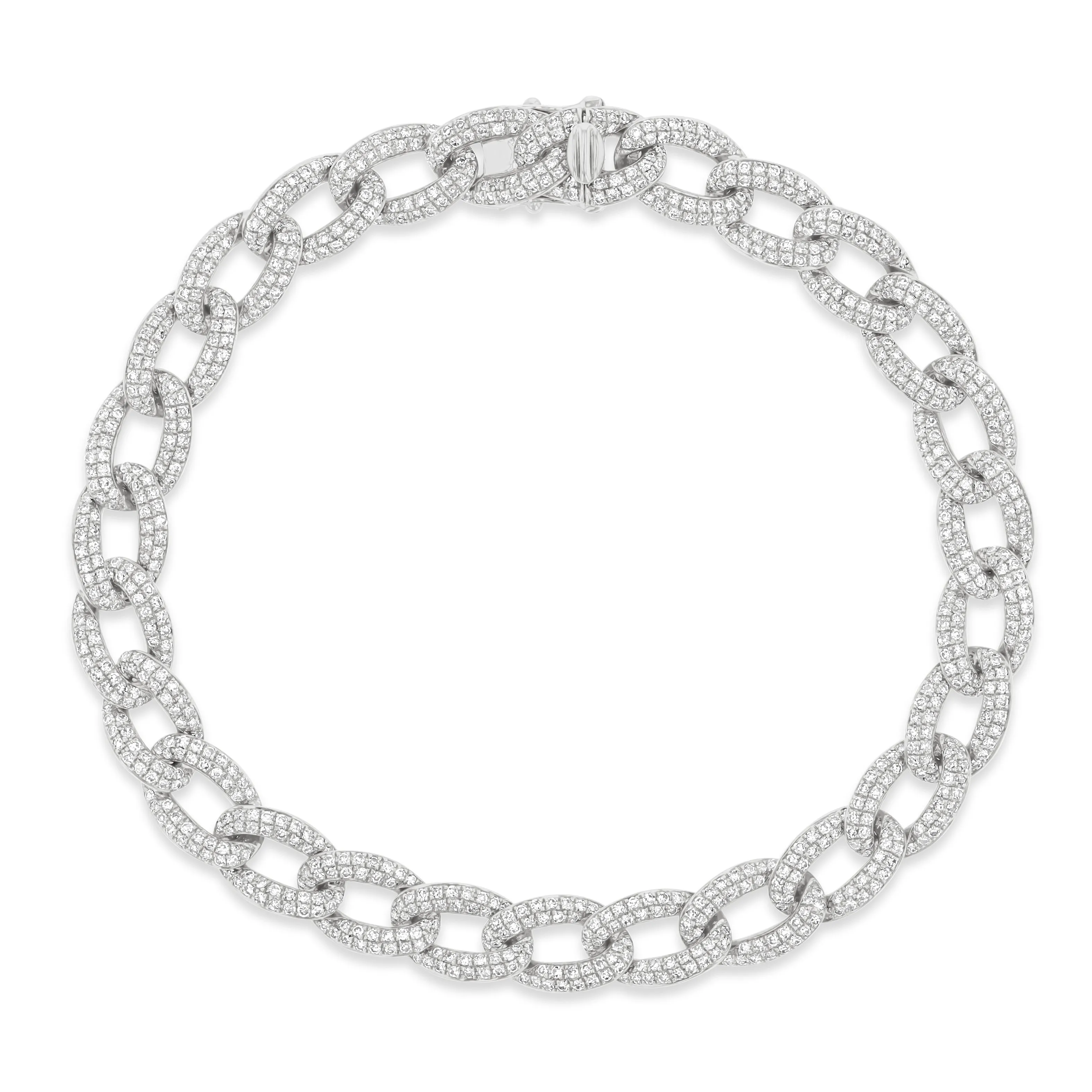 Diamond Chain Link Bracelet