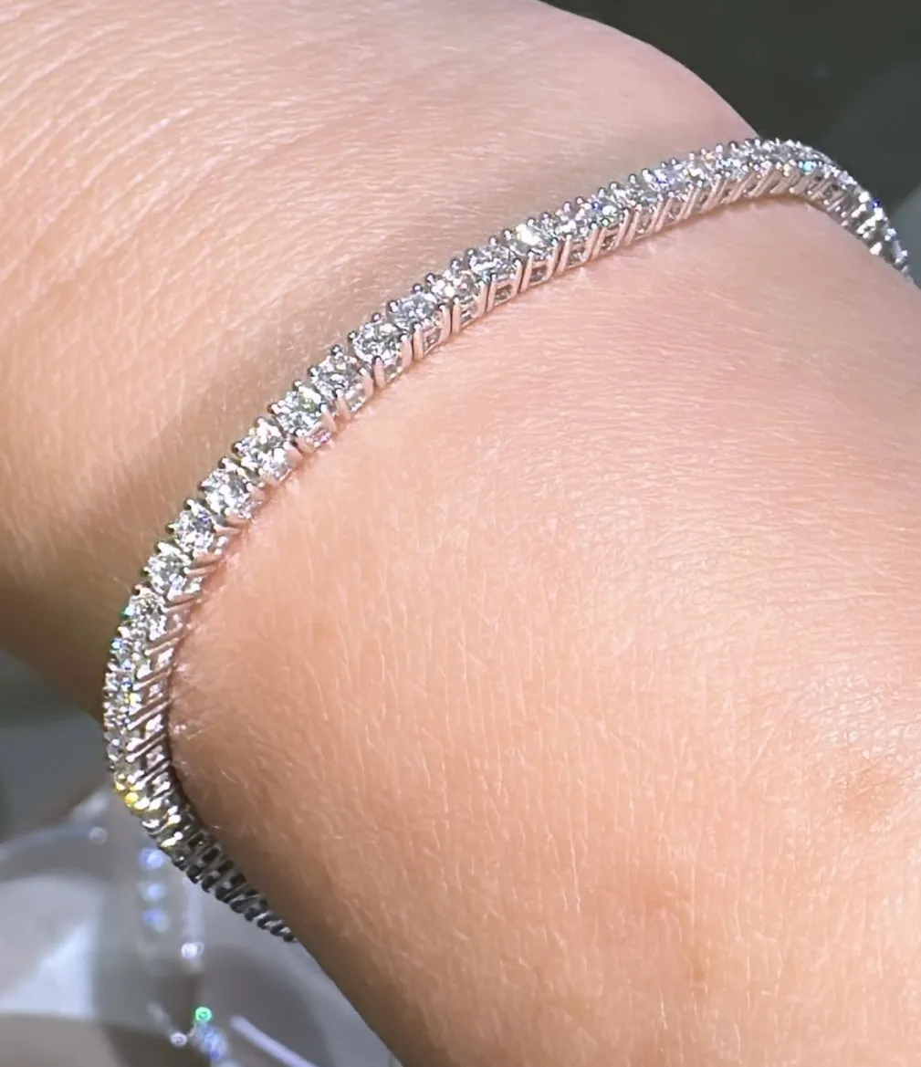 Diamond Riviera Line Tennis Bracelet 3.00CT T.W.