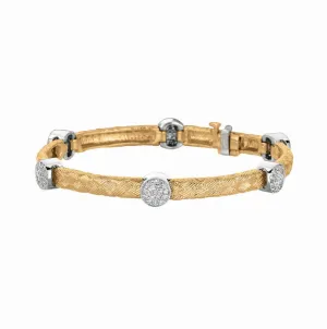 DIAMOND ROUND BRACELET 14K GOLD (0.86 CTW)
